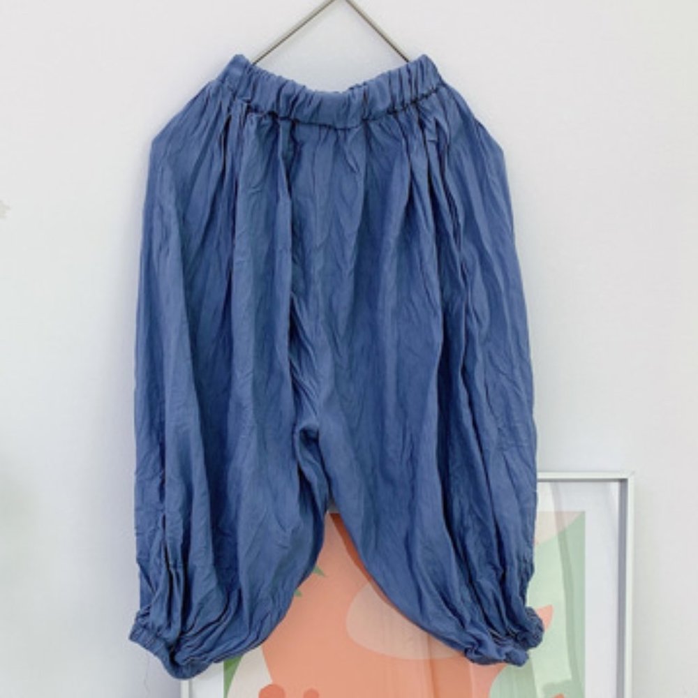 blue sarouel pants